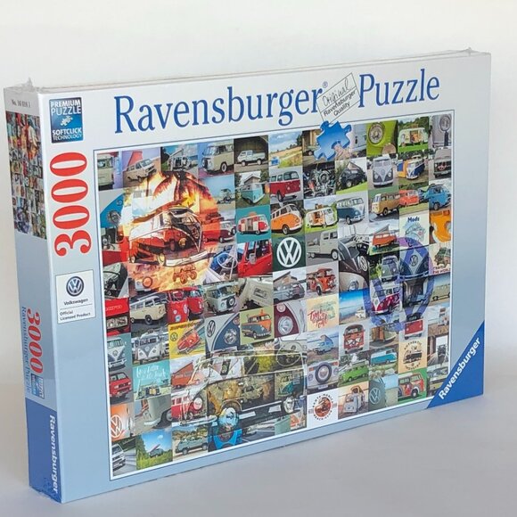 New sealed Ravensburger 3000pcs Puzzle-99 VW Campervan Moments | Adult Puzzles - Picture 8 of 12
